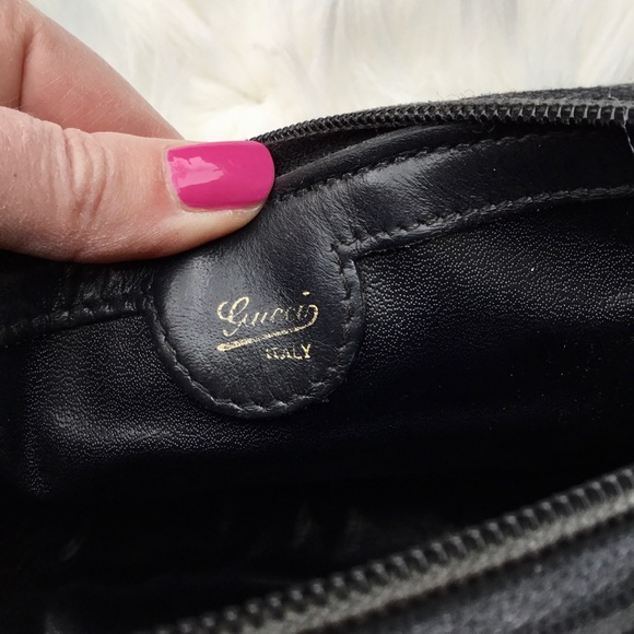 Vintage Gucci Boston Bag Web Black w/ Dust Bag - Picture 13 of 16